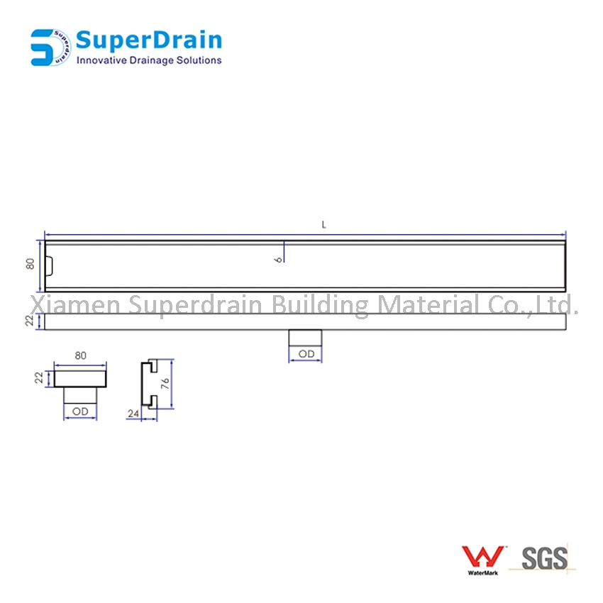 Popular Sale Stainless Steel Australia Watermark Floor Drainer Floor Waste