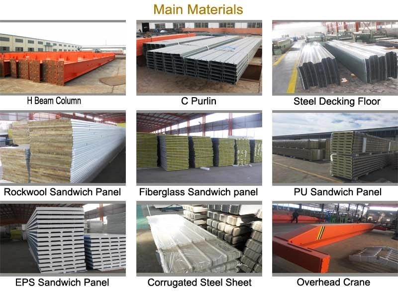 Good Quality Industrial Commercial Prefab Steel Structure Construction