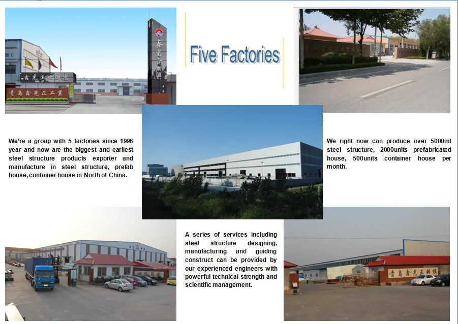 Good Quality Industrial Commercial Prefab Steel Structure Construction