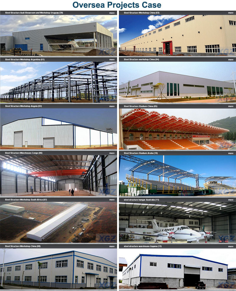 Long Span Prefab/Prefabricated Quality Commercial Steel Structure Construction