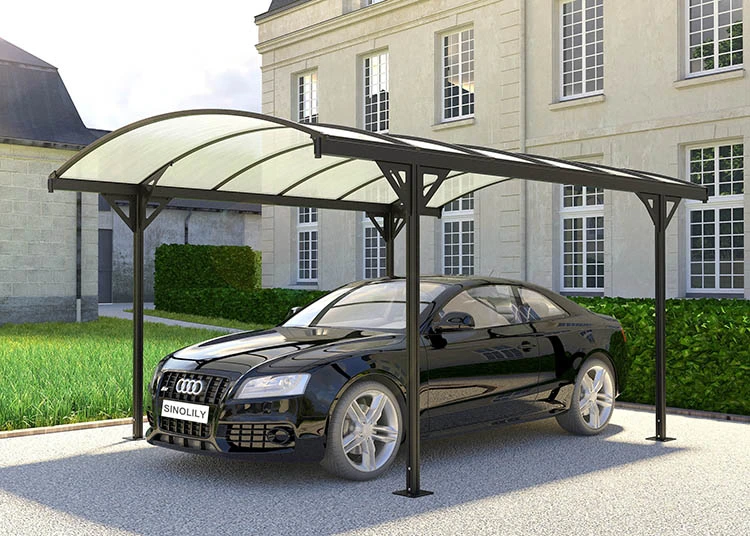 High Quality 16*10FT Multifunctional Car Parking Shed Garage Carport with Polycarbonate Sheet Roofing