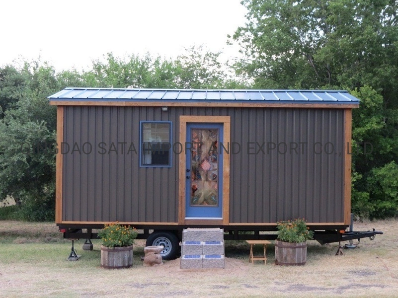 Prefab Light Steel Frame Tiny House with Trailer