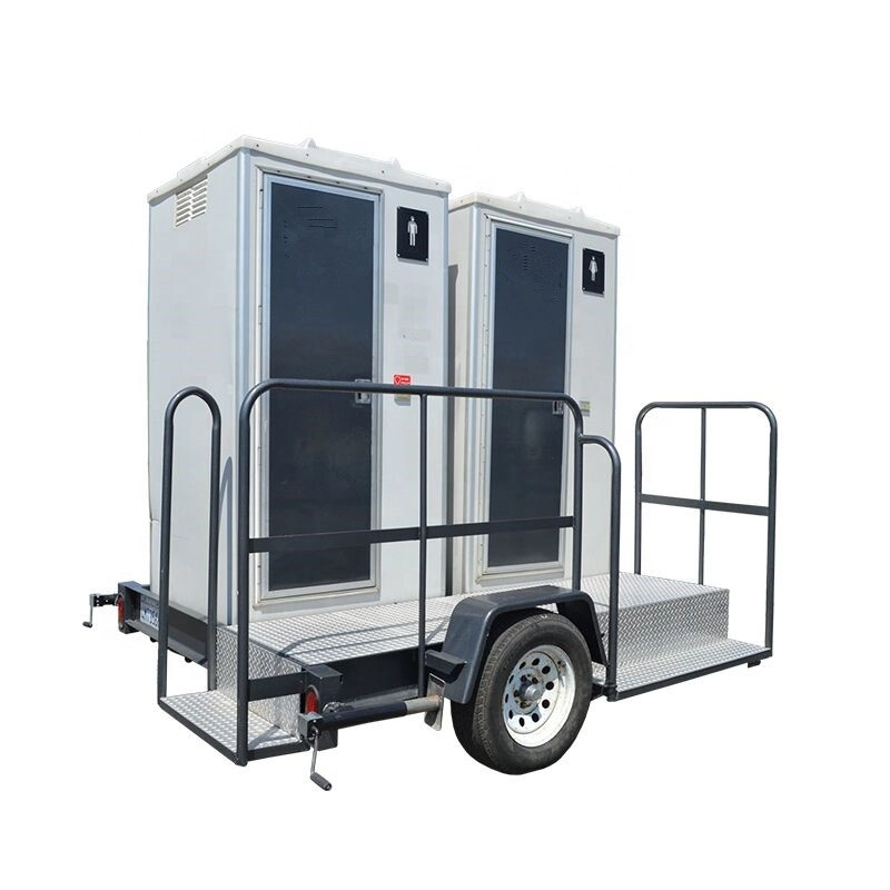 Convenient and Durable Portable Toilet Movable Trailer Toilet Portable Toilet with Trailer