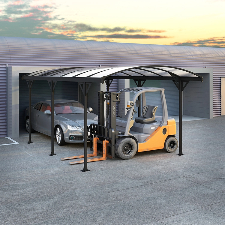 High Quality 16*10FT Multifunctional Car Parking Shed Garage Carport with Polycarbonate Sheet Roofing