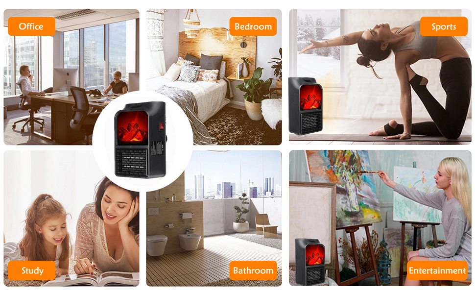 China Portable Electric Space Heater with Thermostat for Office Room Manufacturer