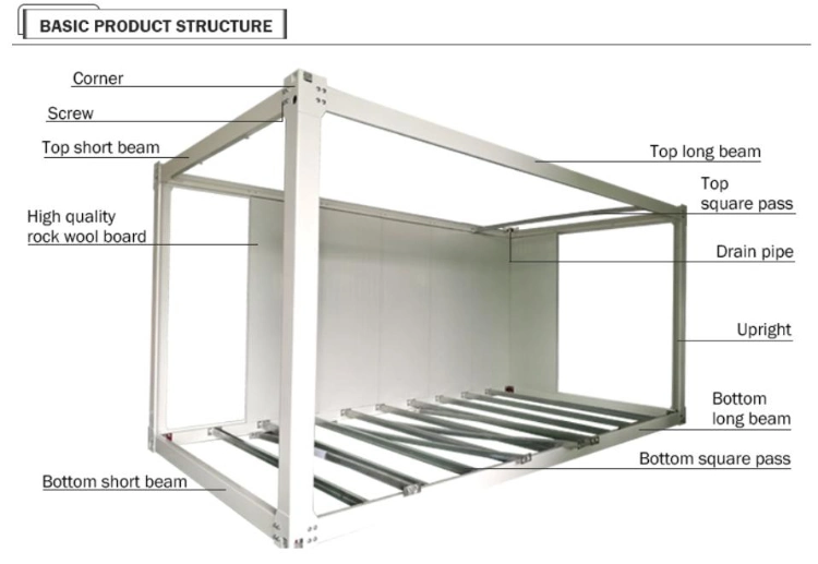 Low Cost 20 FT Outdoor Portable Tiny Fancy Container House Mobile Coffee Shop