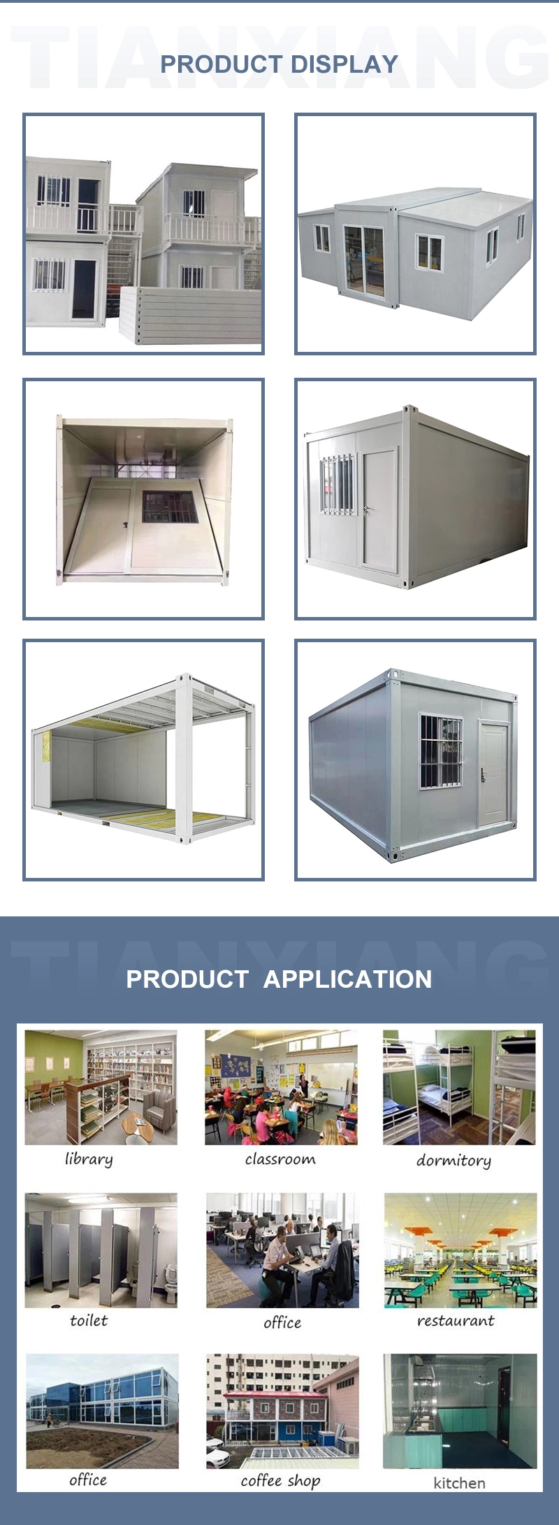 New Portable 20FT Prefab Expandable Foldable Container House (Bathroom, kitchen) Prefab House