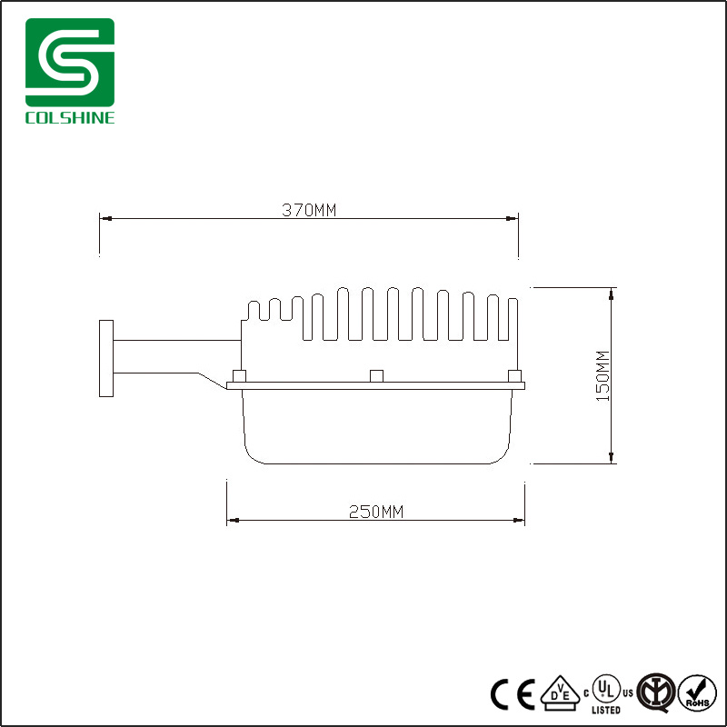 LED Barn Light / Yard Light 50W 5000K Cool White Dusk to Dawn Photocell Pole Mount