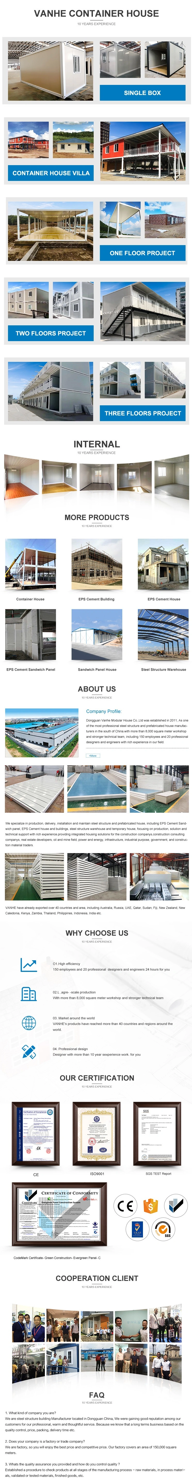 China Portable Fully Furnished Luxury 2 Story Plan Prefabricated 20FT/40FT Office Container Homes Modular House