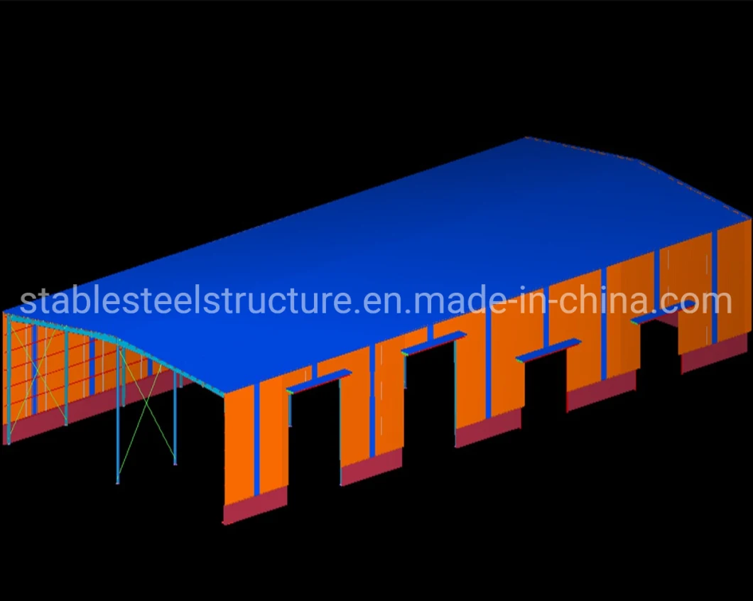 Lightweight Multi Storey Prefabricated Warehouse Workshop Metal Building Light Steel Structure for Buildings Project