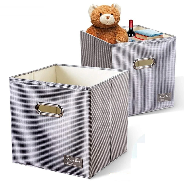 Oxford Fabric Cube Storage Box for Clothes Fireproof Foldable Felt Storage Boxes Felt Storage Cube Bins