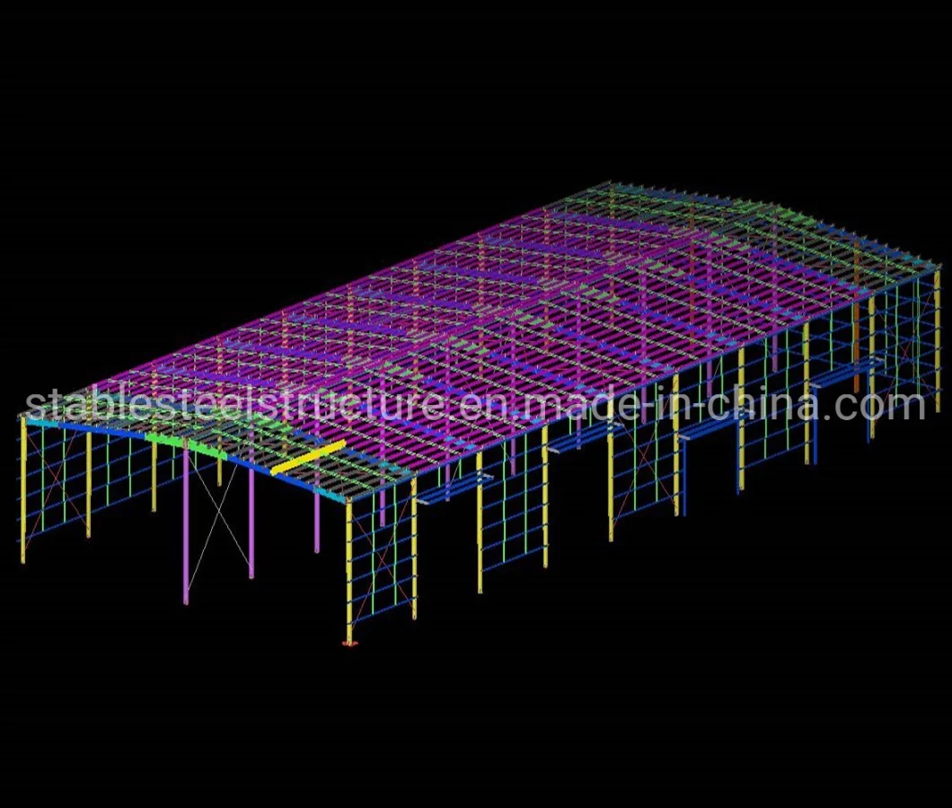 Lightweight Multi Storey Prefabricated Warehouse Workshop Metal Building Light Steel Structure for Buildings Project