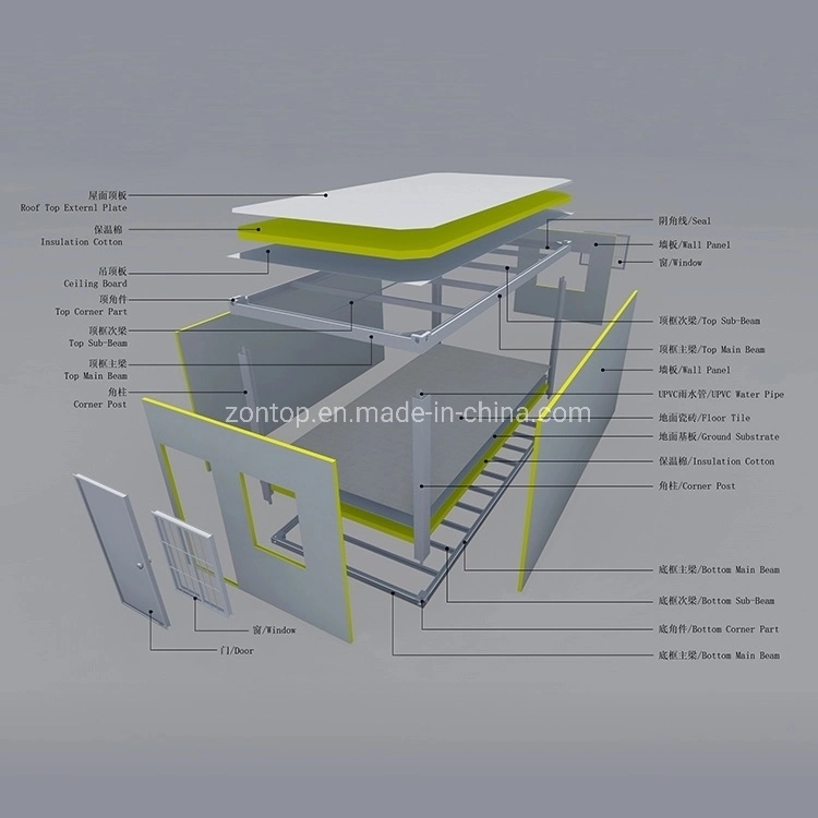 Prefabricated 20FT 40FT Container Home Flat Pack Container House Price for Sale