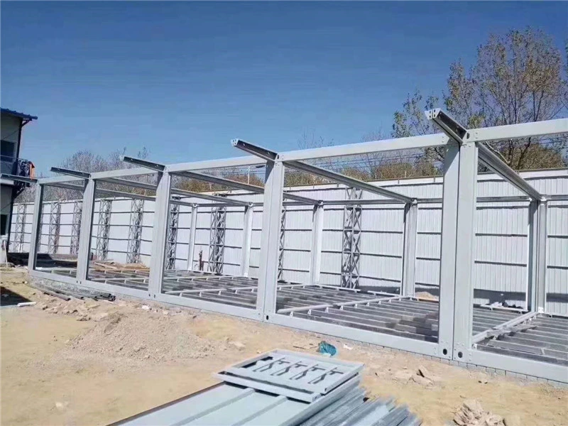 Prefabricated /Prefab Flat Pack Container House for Office Container Office with Walkway Inside
