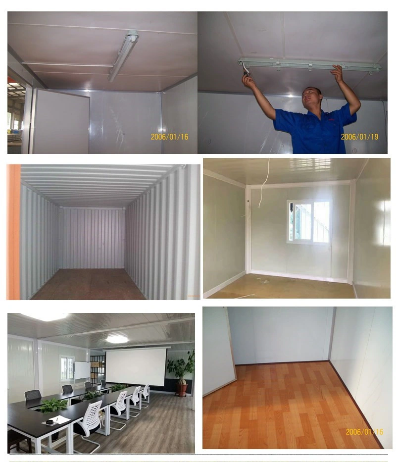 Prefabricated /Prefab Flat Pack Container House for Office Container Office with Walkway Inside