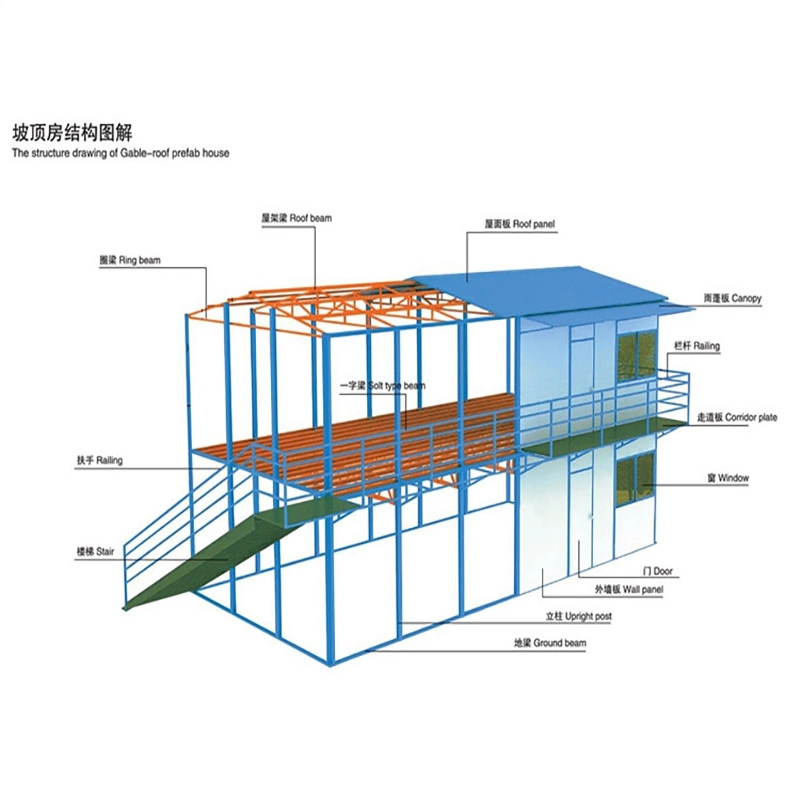 Demountable Prefabricated House Steel Structure Portable Dongas Movable Cabin