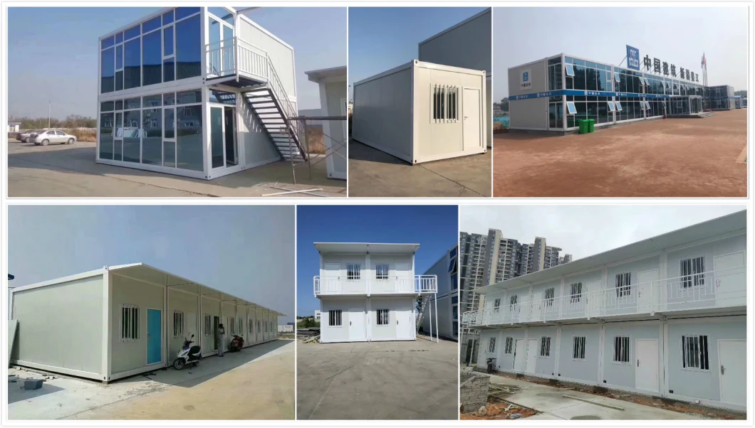 Precast Flat Pack 20 Feet 40FT Container Shipping Container Two Bedroom Houses Frames House Homes