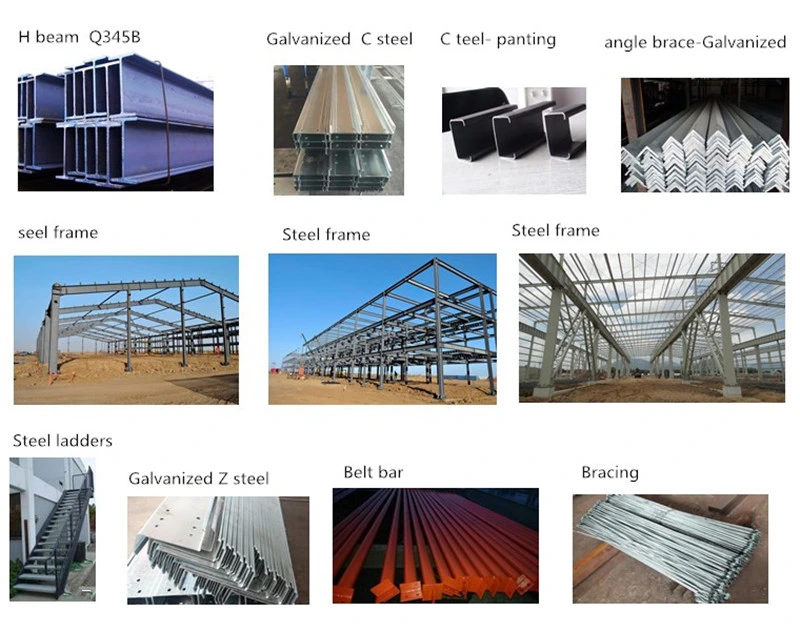 Ethiopia Prefabricated Steel Structure Warehouse/Steel Frame Warehouse/Prfab Steel Warehouse