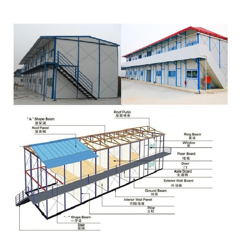 Demountable Prefabricated House Steel Structure Portable Dongas Movable Cabin