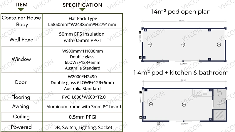 Tiny Home Sandwich Panel Wall Quality Luxury Home Prefab Living Modular Fast Build Container House