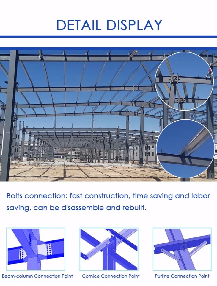 China Supplier Low-Cost Light Construction Steel Frame