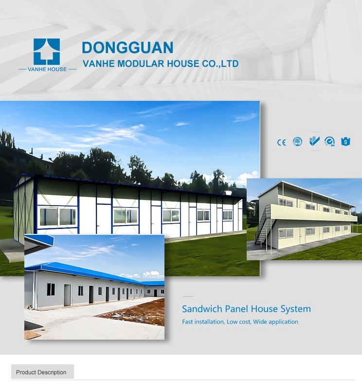 Quick and Easy Assemble Prefabricated Building for Office Camp Home Prefab House
