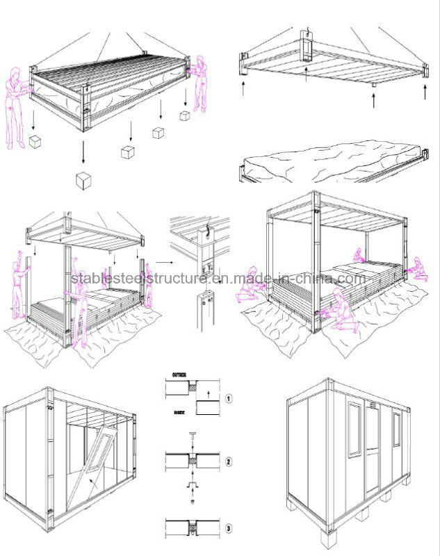 ISO Comfortable Cheap Container House for Dormitory