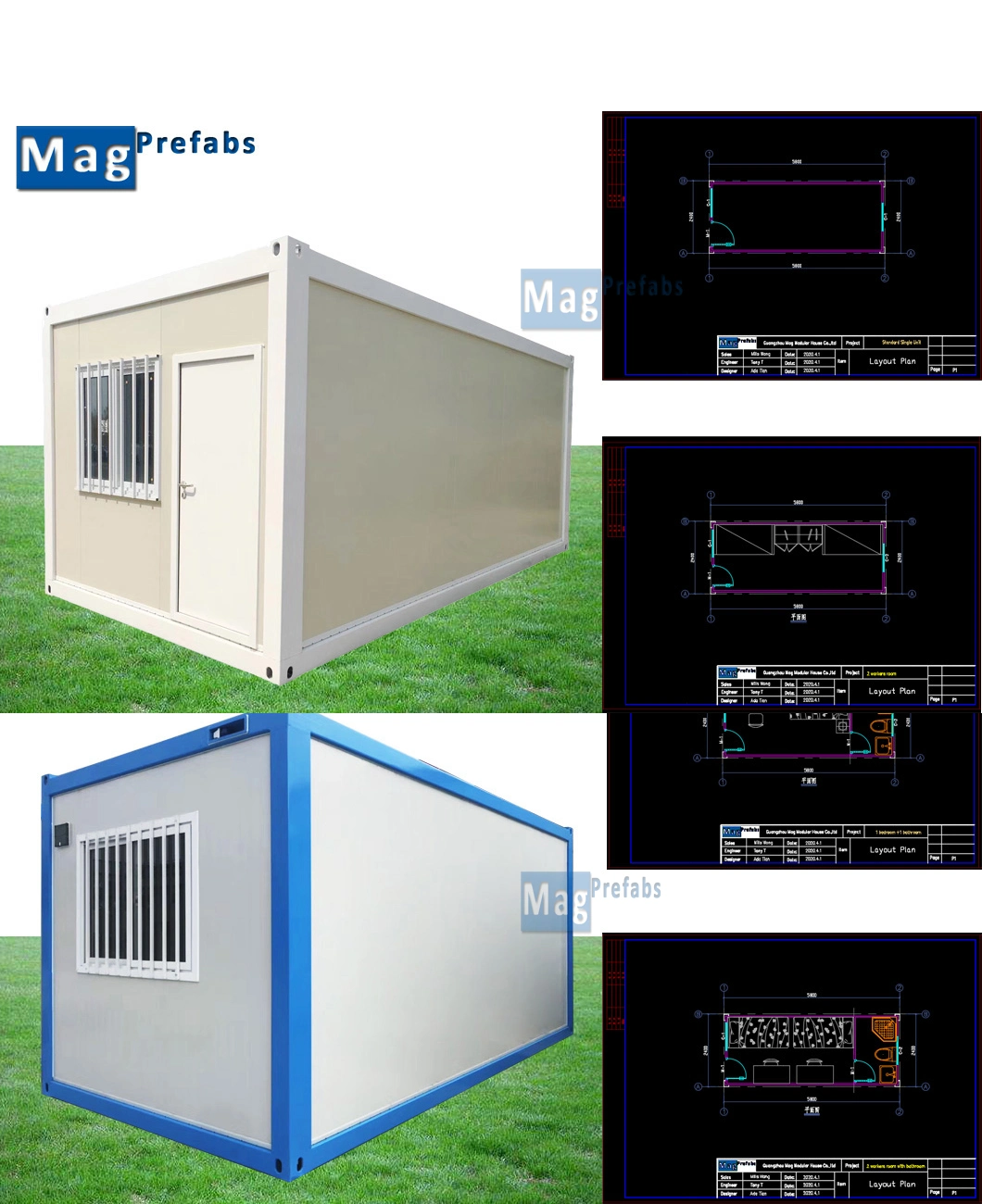 Philippines 40FT Containercontainer House Prefab Houses Container Van Container Room