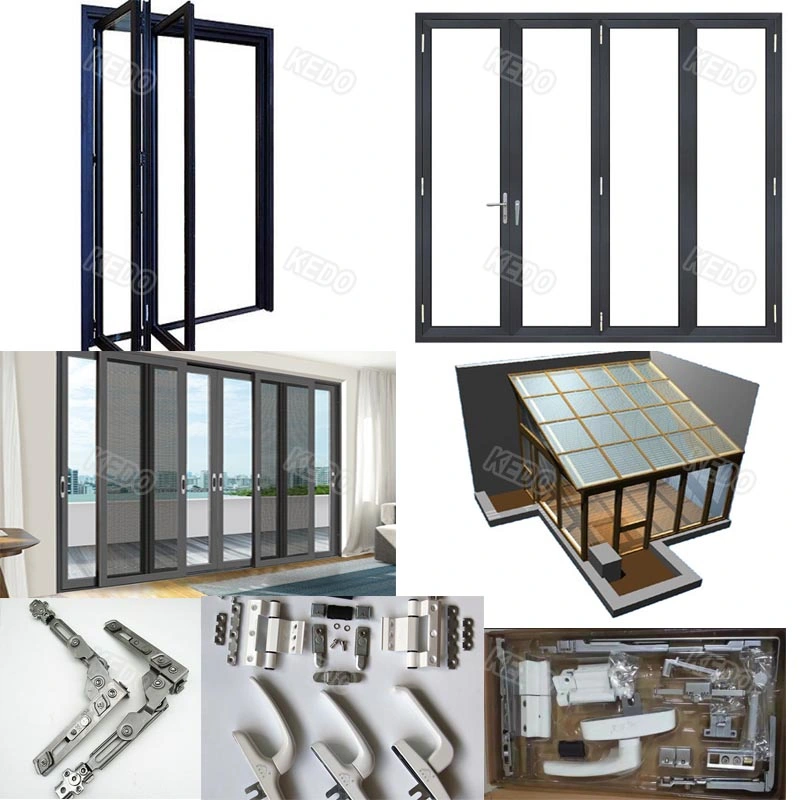 Commercial Aluminum Alloy Glass Slide Doors Windows for Buildings