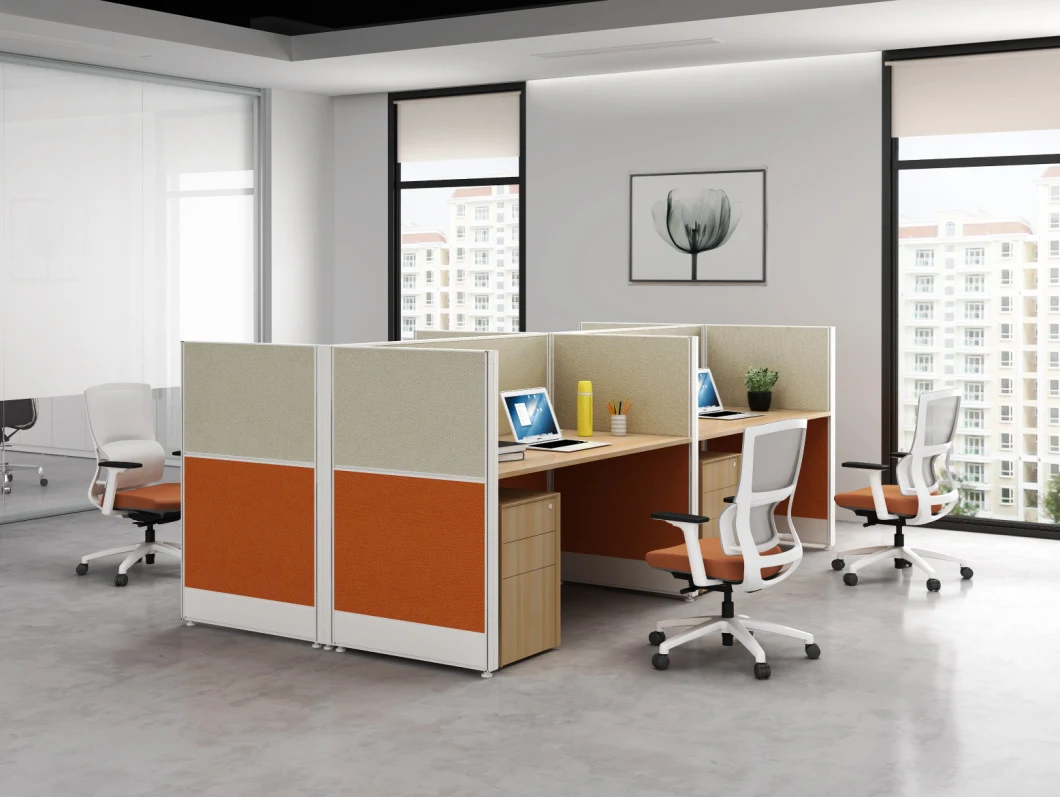 Saving Space Office Furniture Cubical Two Sides Face to Face Office Modular Workstation