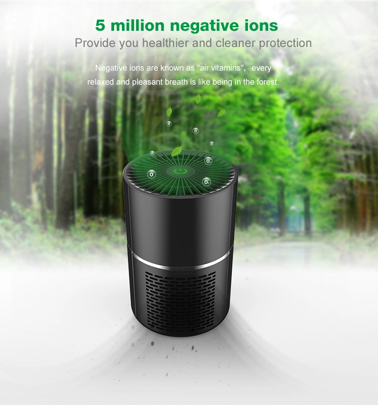2020 New Product Mini Portable Air Purifier for Home Bedroom Pet Room Air Cleaner