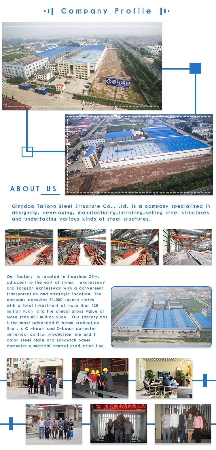 Modern Large-Span Steel Materials Structural Structure Prefab Factory Buildings