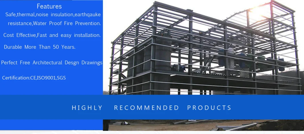 Modern Large-Span Steel Materials Structural Structure Prefab Factory Buildings