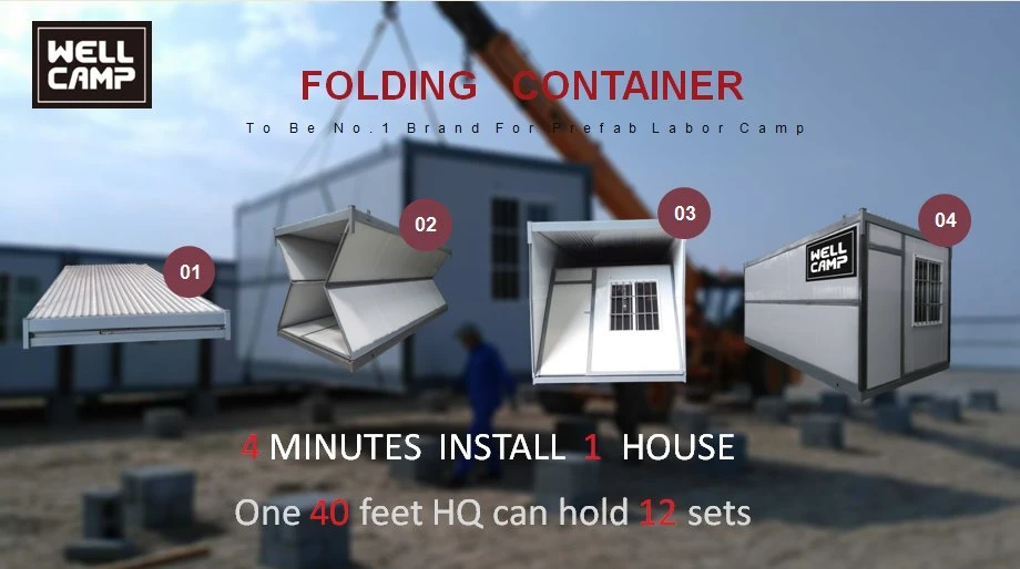 Prefab Container Foldable House Moveable Folding Container House Offices