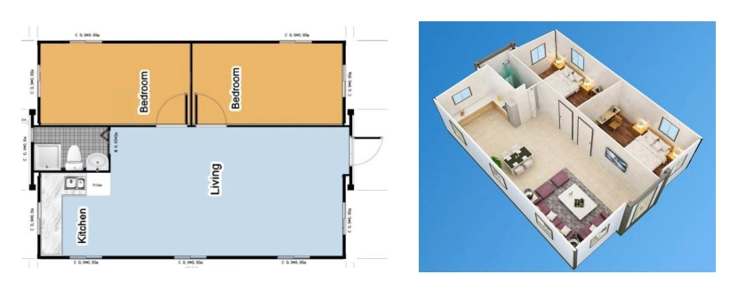 Modular Buildings/Granny Flats Use for Family Members/Home Office/Workers