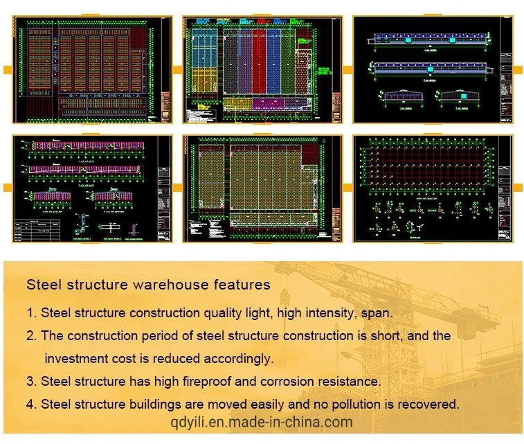 Steel Construction Warehouse Sandwich EPS Panel Metal Structure Warehouse