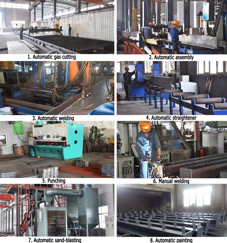 Customized Prefabricated/Prefab Metal Building Industrial Shed Steel Frame