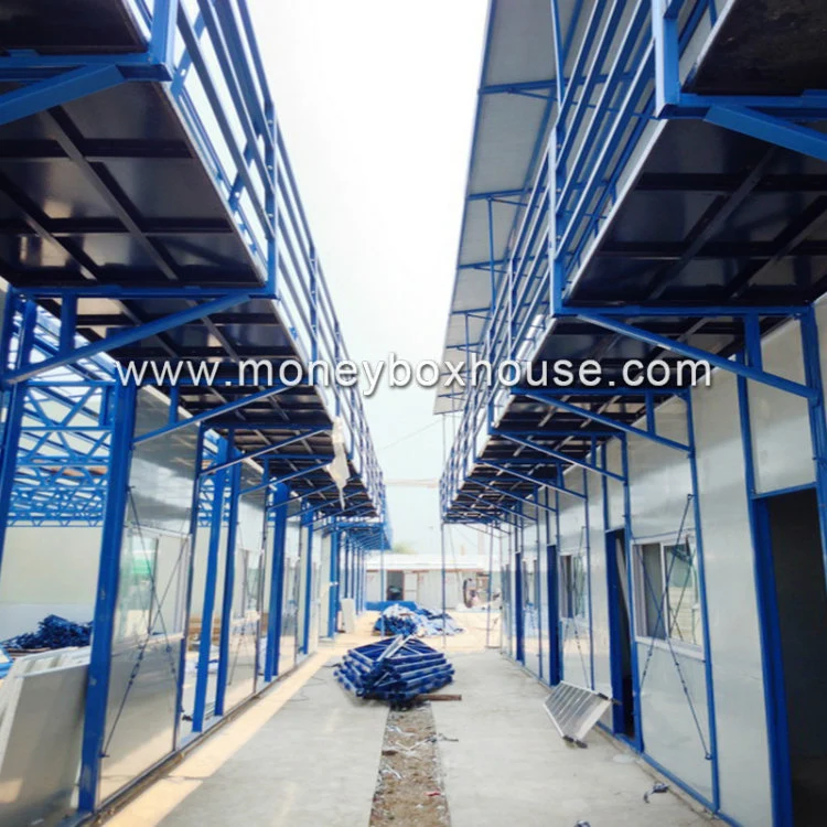 Construction 2 Storey Ready Made Steel Frame Prefabricated Steel House