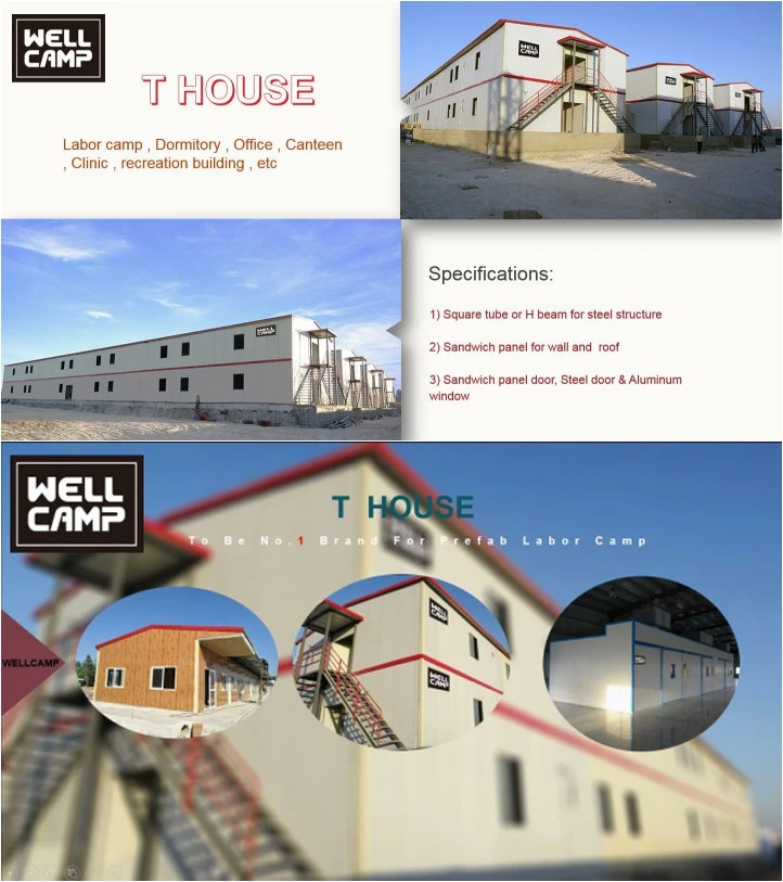 Affordable Prefabricated Modular Steel Structure Prefab T House