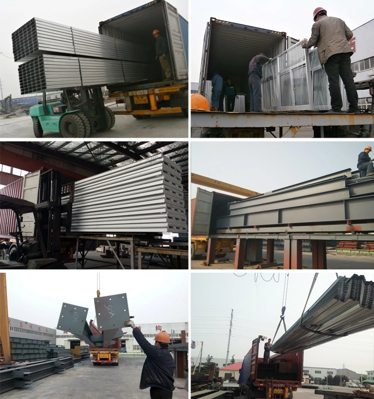 Customized Prefabricated/Prefab Metal Building Industrial Shed Steel Frame