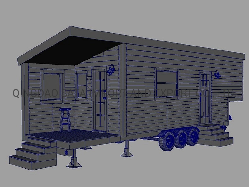 Simple Steel Frame Tiny House on Wheels Trailer Travel Home