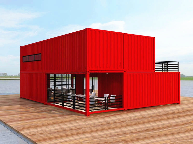 Two-Story 20/40FT Luxury Modular Prefab Steel Modern Portable Luxury Prefabricated Villa Container House Building