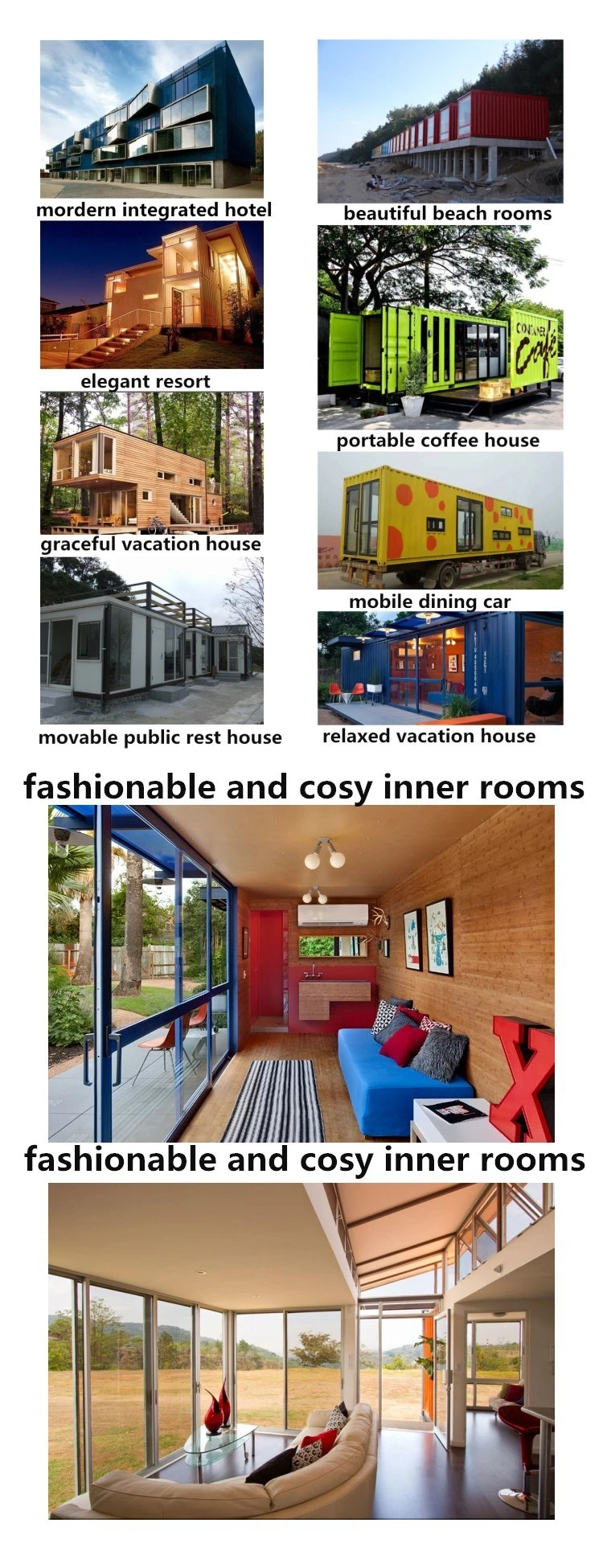 Shipping Containers Coffee Shop and Shipping Container Homes with Good Price