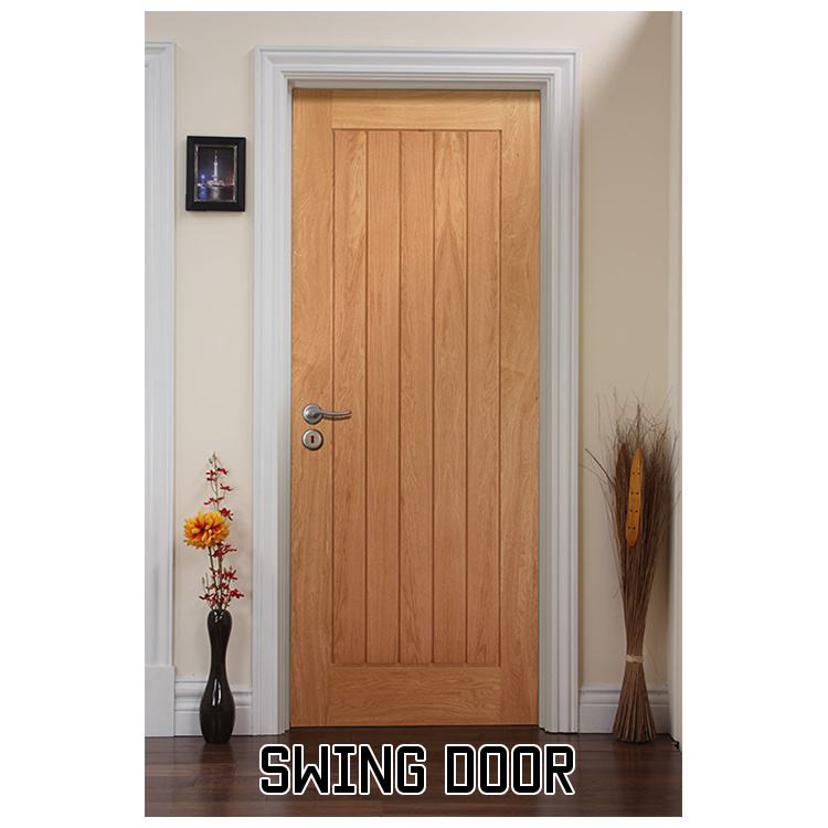 Hot Selling Internal Solid Pine Sliding Wooden Barn Door for Interior House Building