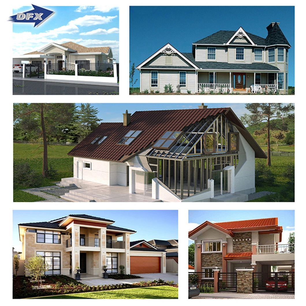 Long Life Span Light Steel Structure Cement Board House Villa for Sale