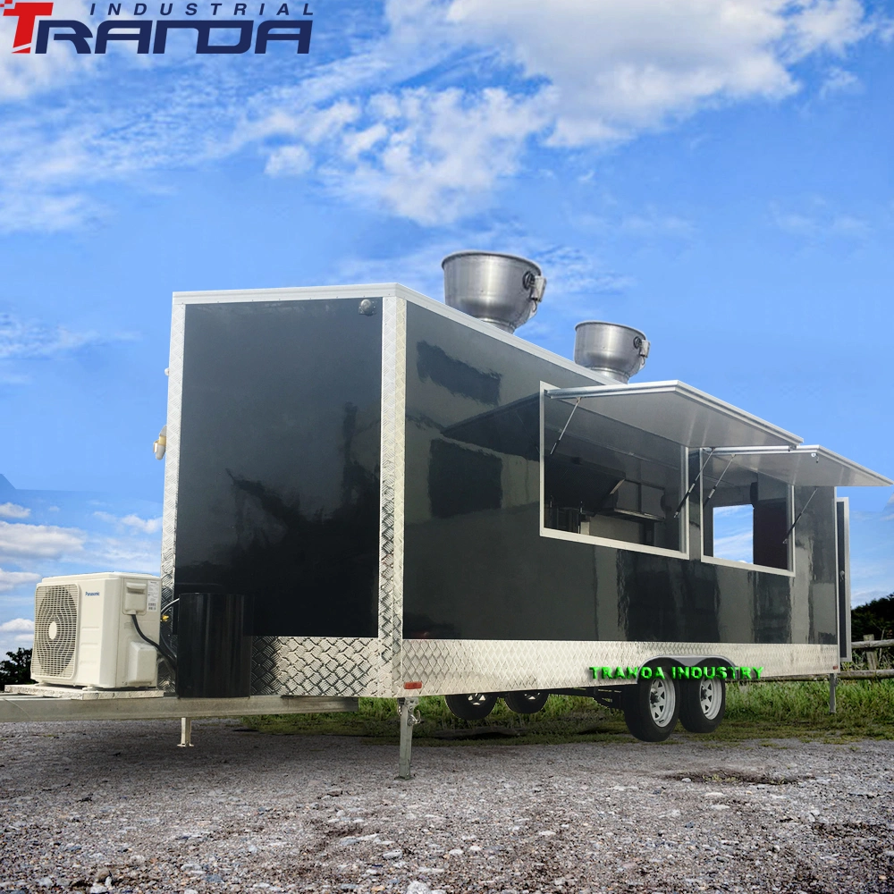 Factory Price Fast Food off Road Outdoor Food Kiosk Mobile Office Trailers Ice Cream Food Vending Cart for Sausage