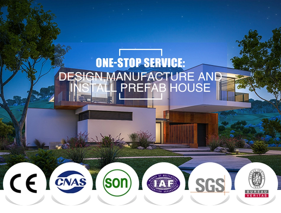 Simple Light Steel Frame Houses Prefabricated Homes Villa