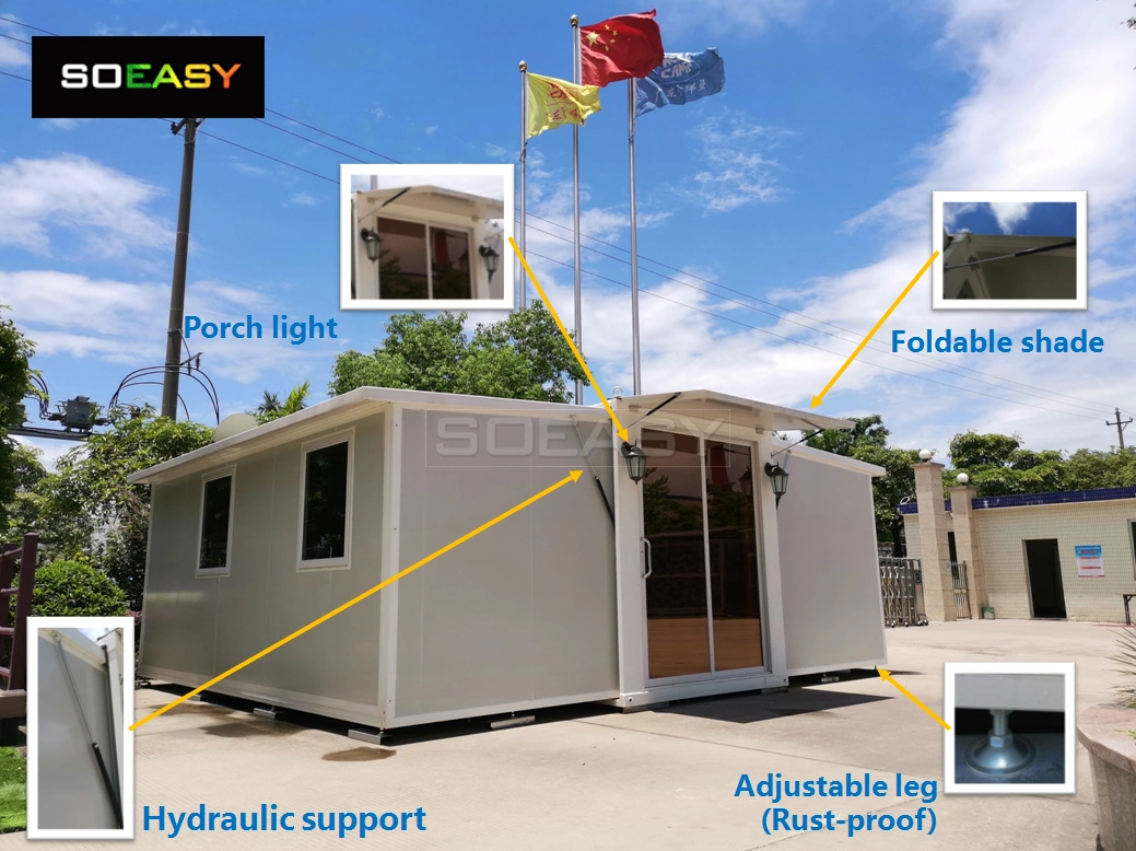 Steel Structure Sandwich Panel 2 Bedroom Expandable Container Home Plans
