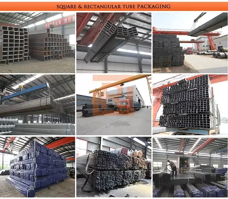 6m Length 40*20 40*25 40*30 Ms Mild Alloy Square Steel Pipe