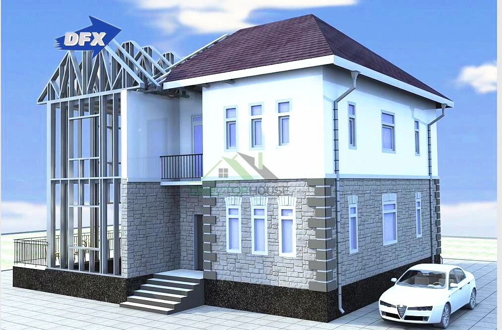 Shipping Container Steel Building Home Modular Bathroom Prefab Villa House Plans
